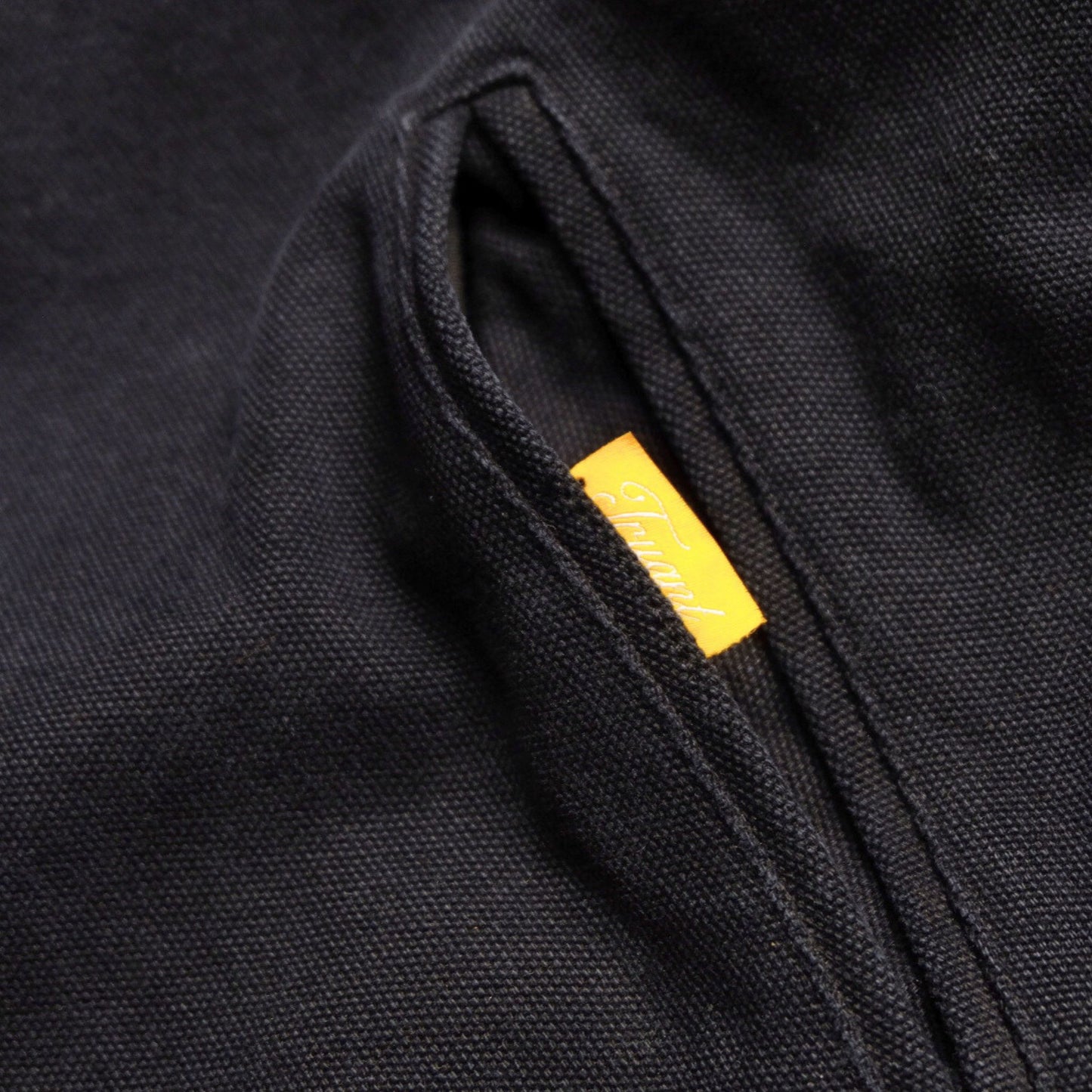 Washed Blanket-Lined Work Jacket(Black)