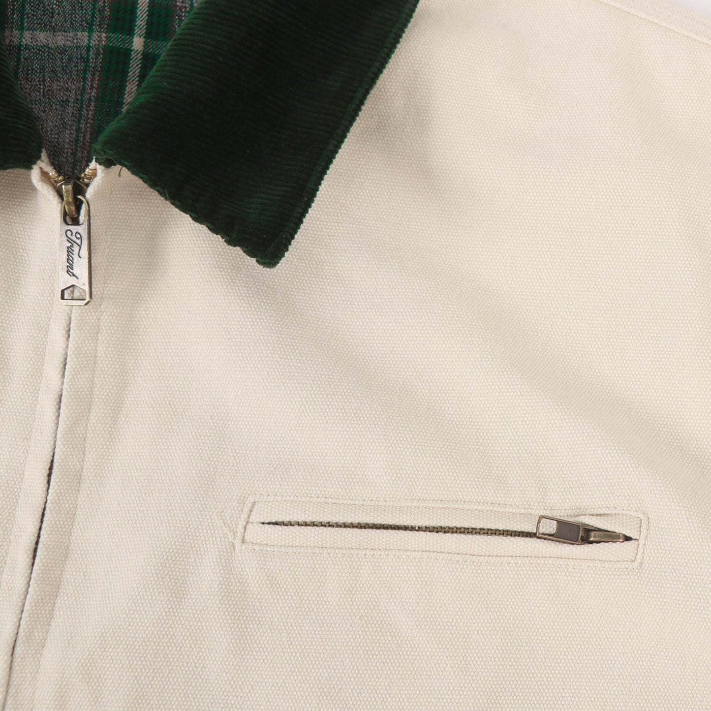 Washed Blanket-Lined Work Jacket(Bone)