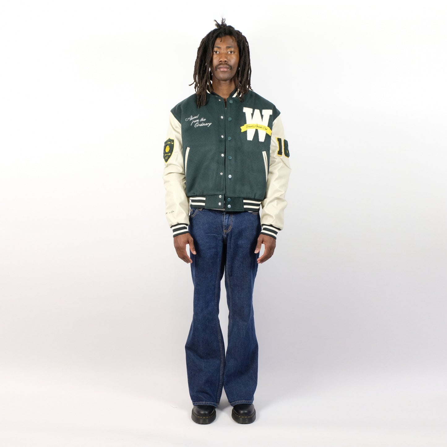 Truant Wool Varsity Jacket(Green)