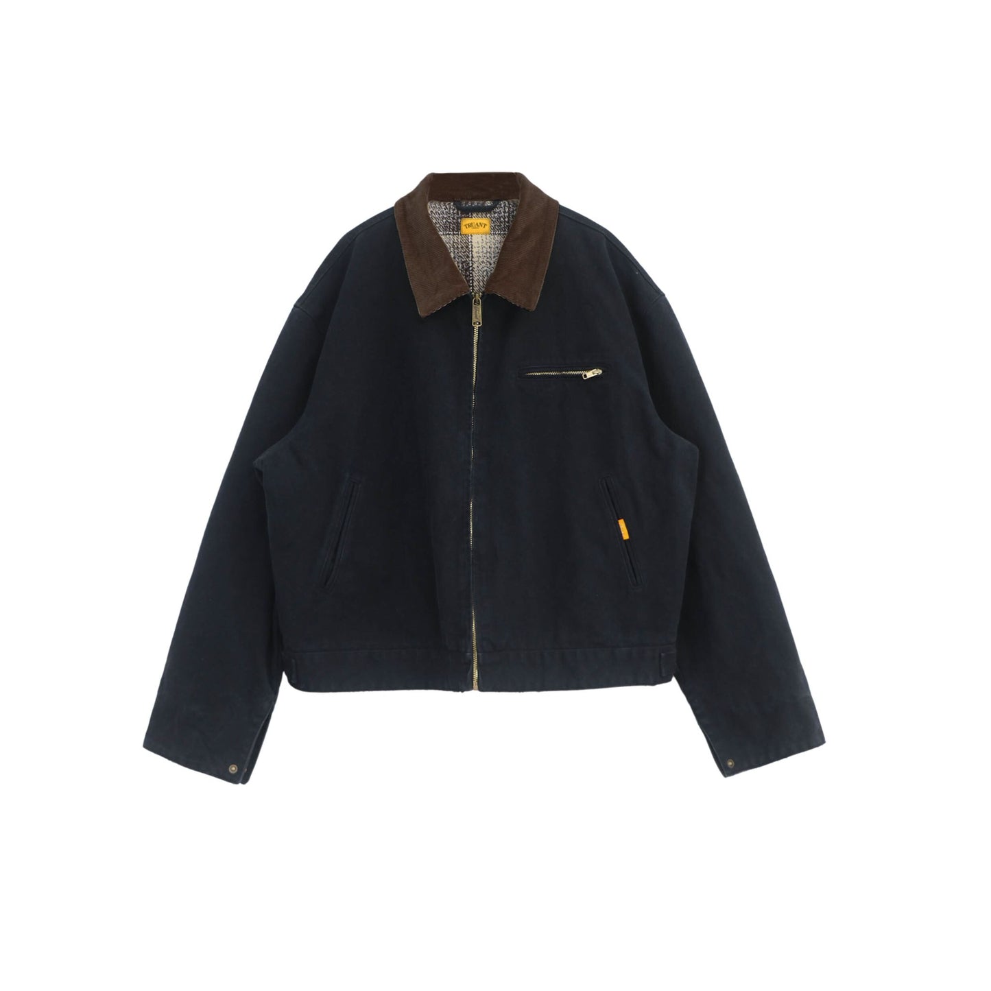 Washed Blanket-Lined Work Jacket(Black)