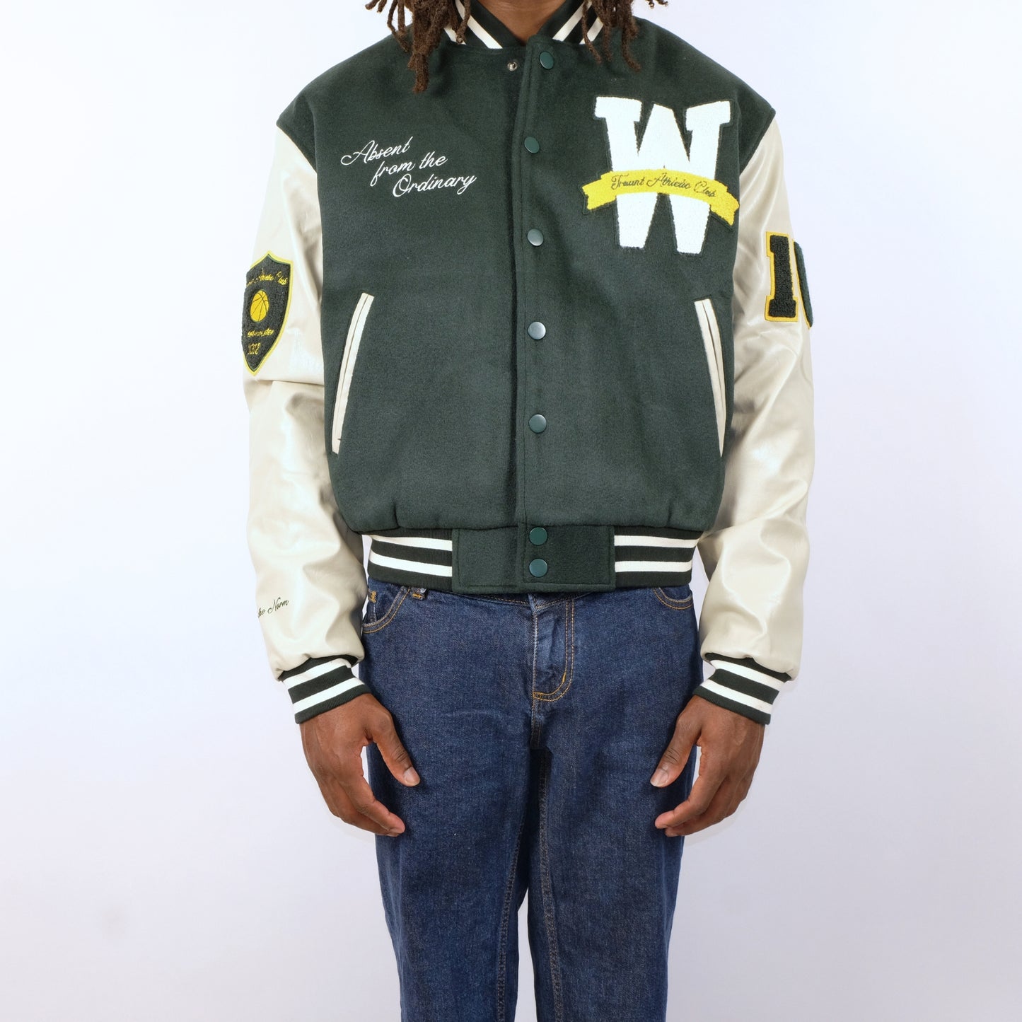 Truant Wool Varsity Jacket(Green)