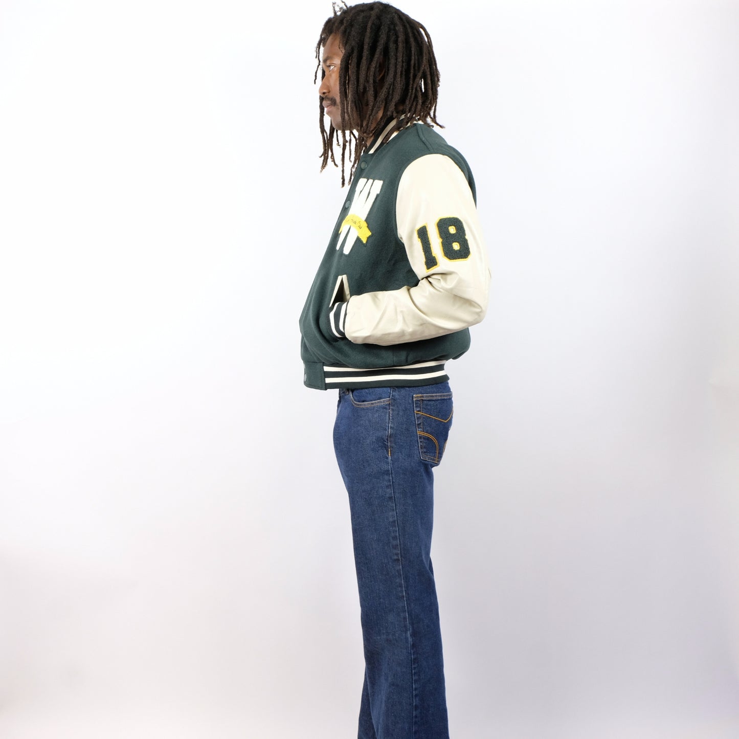 Truant Wool Varsity Jacket(Green)