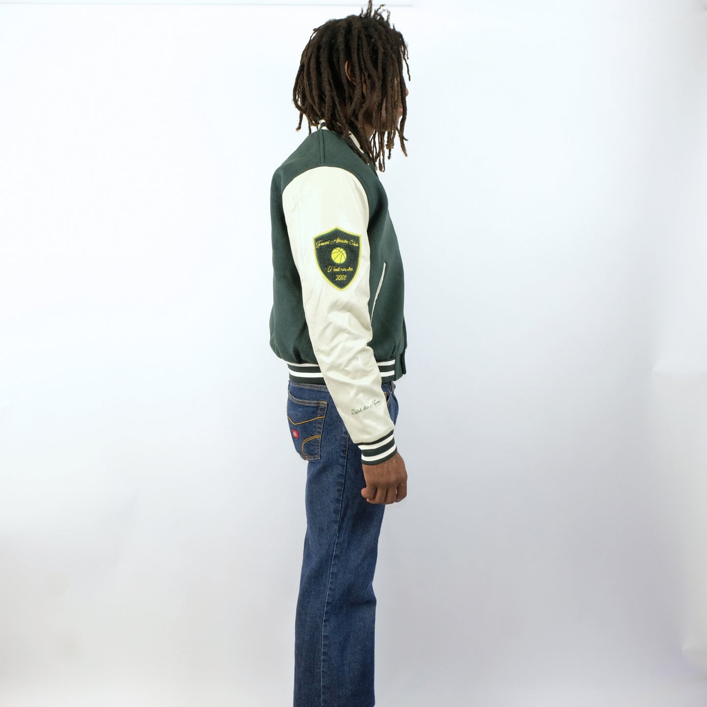 Truant Wool Varsity Jacket(Green)