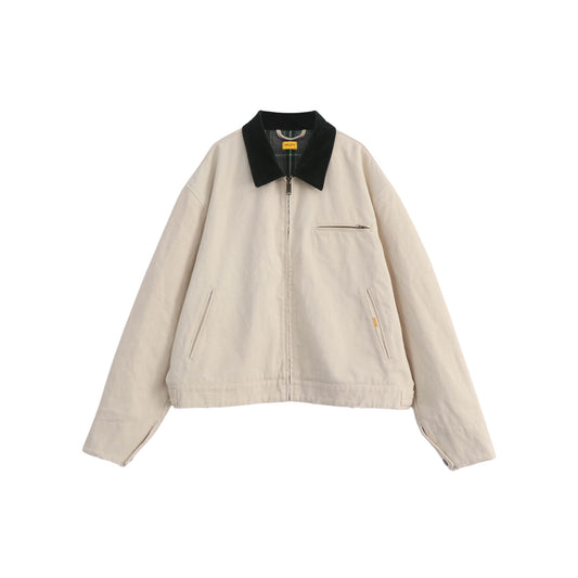 Washed Blanket-Lined Work Jacket(Bone)