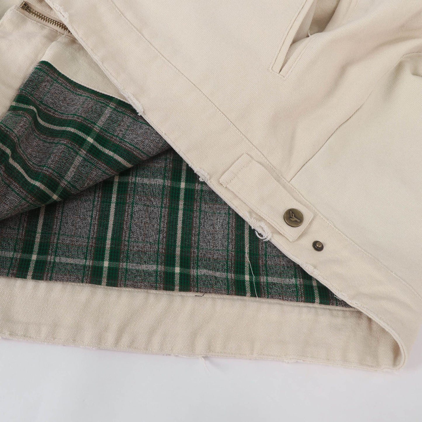 Washed Blanket-Lined Work Jacket(Bone)