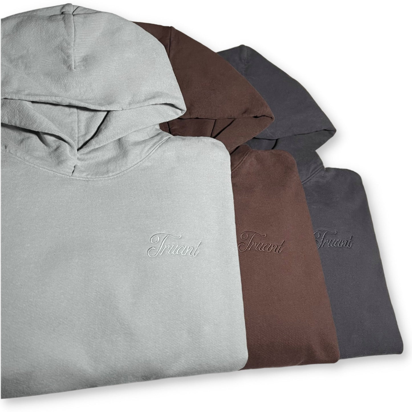 Chocolate Brown Tonal Logo Hoodie