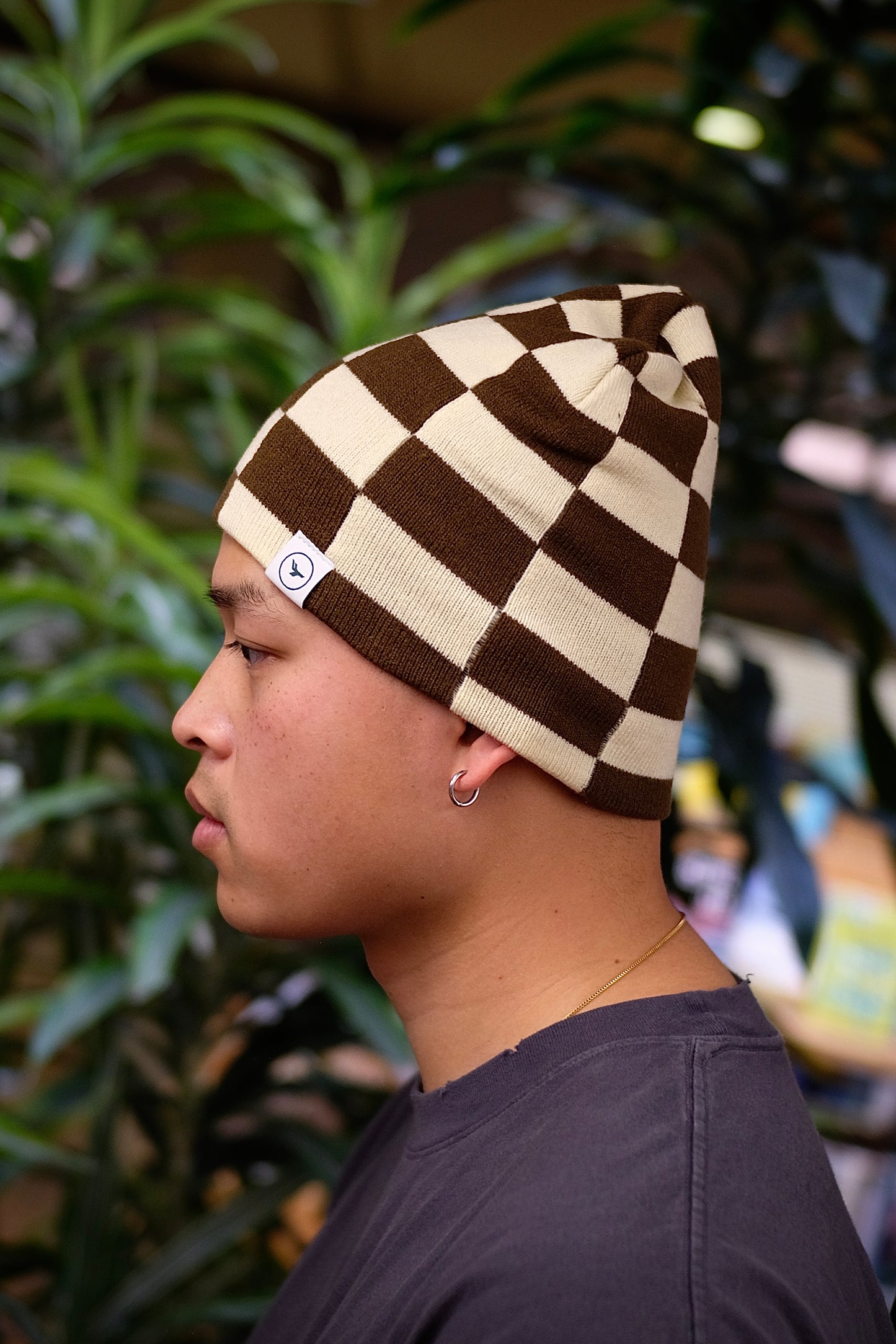 Checkered Beanie